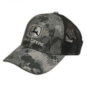 John Deere Digital Camo with Black Mesh Snapback Hat - 1308-0407BK-00